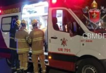 Grave Acidente em Brasília no Eixinho Sul deixa feridos e vítimas presa às ferragens Bombeiros Df Bombeiro