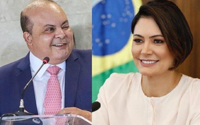 Foto Reprodução: Ibaneis Rocha senador 2026, Michelle Bolsonaro senadora 2026.