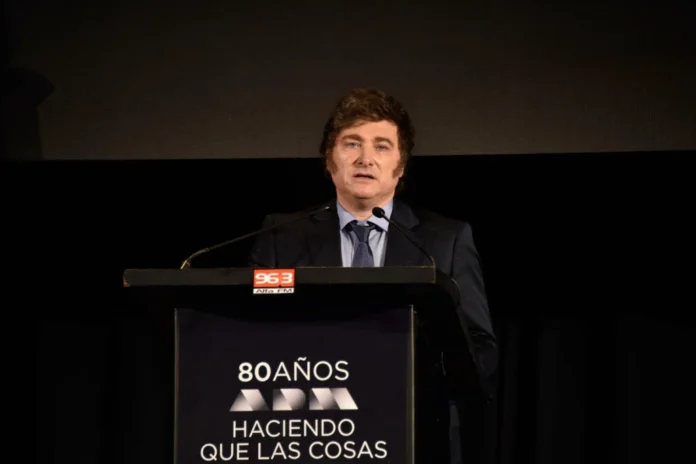 Javier Milei Foto: EFE/Federico Gutiérrez