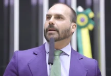 DPU pede ao STF que rejeite a denúncia da PGR contra Eduardo Eduardo Bolsonaro Foto: Mario Agra / Câmara dos Deputados
