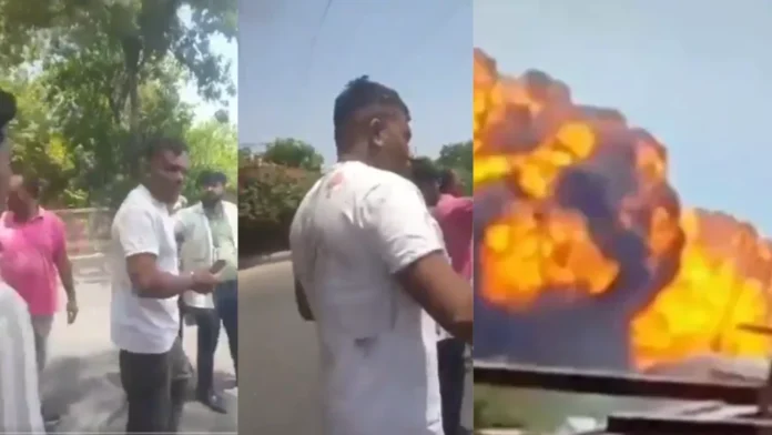 Passageiro é filmado caminhando após acidente aéreo Foto: Reprodução/Vídeo redes sociais