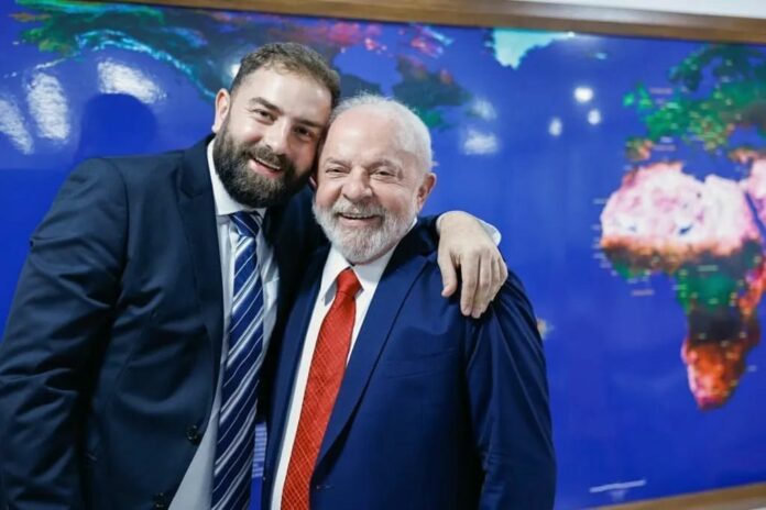 Luís Cláudio e Lula Foto: Ricardo Stuckert/PR
