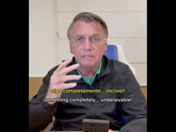 Foto: Reprodução/ Print vídeo - Bolsonaro