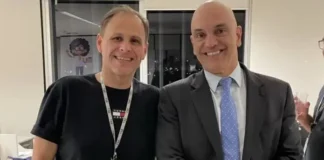 Eduardo Tagliaferro e Alexandre de Moraes Foto: Reprodução/Redes Sociais