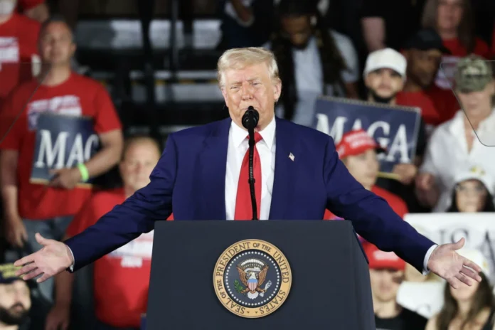 Presidente Donald Trump durante pronunciamento Foto: EFE/Octavio Guzmán