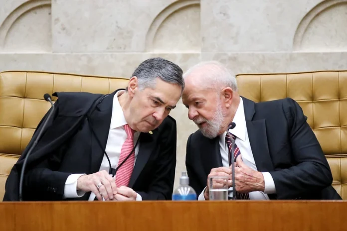 Barroso e Lula Foto: Gustavo Moreno/SCO/STF