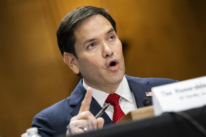 Secretário de Estado dos Estados Unidos, Marco Rubio Foto: EFE/EPA/GRAEME SLOAN