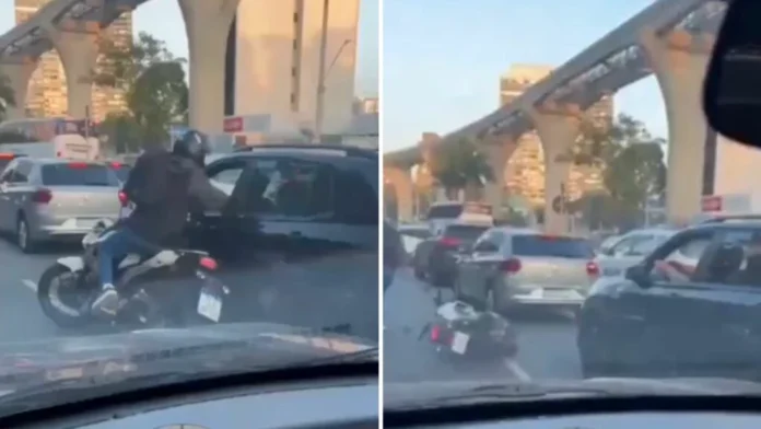 Vítima mata bandido durante tentativa de assalto em São Paulo Fotos: Frame de vídeo / X