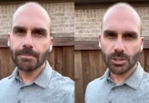 Eduardo Bolsonaro Foto: Reprodução/ Print de vídeo Twitter Eduardo Bolsonaro