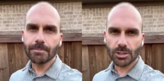 Eduardo Bolsonaro Foto: Reprodução/ Print de vídeo Twitter Eduardo Bolsonaro