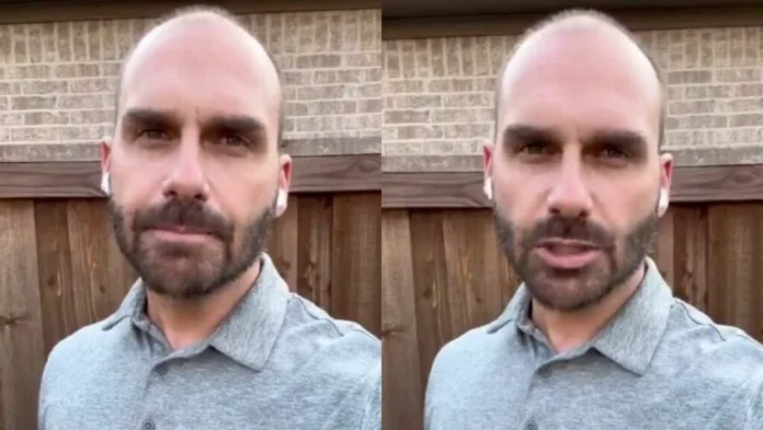 Eduardo Bolsonaro Foto: Reprodução/ Print de vídeo Twitter Eduardo Bolsonaro