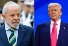 Trump suspende tarifa de 40% sobre carne, café e outros itens Luiz Inácio Lula da Silva e Donald Trump Fotos: Ricardo Stuckert / PR | EFE/EPA/SAMUEL CORUM / POOL
