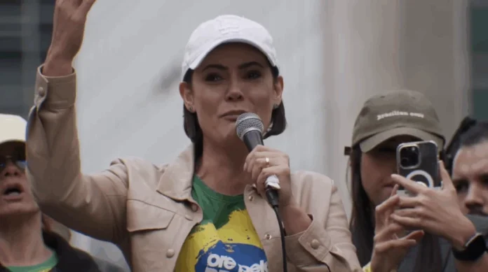 Michelle Bolsonaro Foto: Frame de vídeo / YouTube / Pr. Silas Malafaia