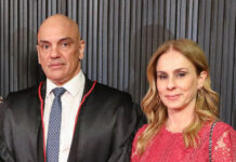 Governo dos EUA retira nome de Moraes da Lei Magnitsky Alexandre de Moraes e sua esposa, a advogada Viviane Barci Foto: Antonio Augusto/Secom/TSE