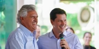 Ronaldo Caiado e o vice-governador Daniel Vilela,