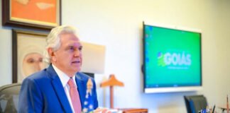 Caiado defende endurecimento da legislação contra crimes cometidos por facções criminosas (Foto: Rômullo Carvalho)