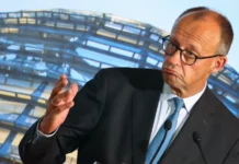 Chanceler alemão: Jornalistas ficaram felizes por deixar Belém Chanceler da Alemanha, Friedrich Merz Foto: EFE/EPA/HANNIBAL HANSCHKE