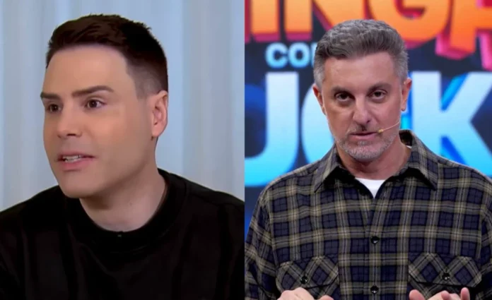 Bacci rebateu fala de Huck Fotos: Reprodução/Record TV // Reprodução/TV Globo