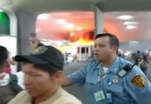 Incêndio grave atinge pavilhão da conferência COP30, em Belém Incêndio atingiu pavilhão da COP30 Foto: Reprodução/GloboNews