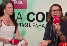 Em nova gafe gramatical, Janja troca “atrizes” por “atoras” Janja em entrevista à CNN Foto: Frame de vídeo / CNN