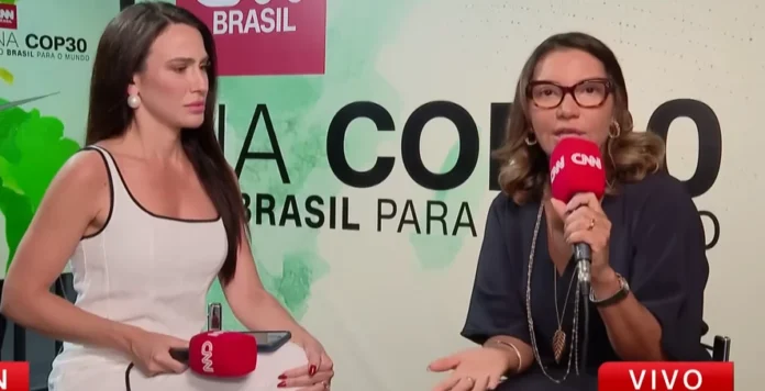 Janja em entrevista à CNN Foto: Frame de vídeo / CNN