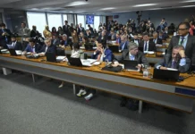 Parlamentares na CPMI do INSS Foto: Jefferson Rudy/Agência Senado