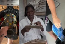 Personalidades de direita jogaram calçados da Havaianas fora Fotos: Reprodução/Prints de vídeo do Instagram