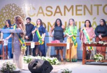 Cem casais oficializam união em edição do Casamento Comunitário no Museu da República O programa foi instituído pelo Decreto nº 41.971/2021. Desde então, já beneficiou mais de mil casais com a oficialização gratuita da união | Fotos: Matheus H. Souza/Agência Brasília