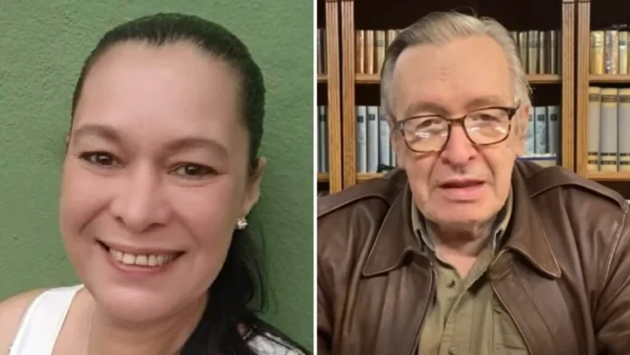 Heloisa e Olavo de Carvalho Foto: Arquivo Pessoal | Frame de vídeo / Redes Sociais