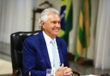 RealTime aponta liderança de Caiado com 35% na disputa pela Presidência em Goiás Governador de Goiás Ronaldo Caiado (PSD). Foto: SECOM/Goiás