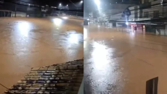 Chuvas em Juiz de Fora Foto: Reprodução/Print de Vídeo das Redes Sociais Chuvas em Juiz de Fora Foto: Reprodução/Print de Vídeo das Redes Sociais