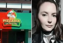 Pizzaria La Favoritta e Raíssa Meritein Bezerra e Silva Fotos: Frame de vídeo / Instagram | Arquivo Pessoal