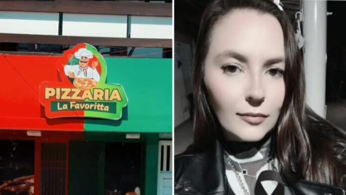 Pizzaria La Favoritta e Raíssa Meritein Bezerra e Silva Fotos: Frame de vídeo / Instagram | Arquivo Pessoal