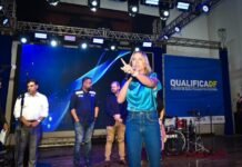 Vice-governadora Celina Leão na formatura do Qualifica DF (Foto: George Gianni/VGDF )