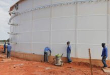 Obras ampliam abastecimento de água na região norte do DF (Foto: Paulo H. Carvalho/ Agência Brasília)