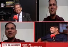 Foto: Programa vozes da Comunidade - Apresentador Jornalista Toni Duarte e Jornalista Silvano lima - entrevista ao deputado distrital Roosevelt Viela (PL)
