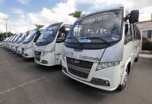 Celina Leão entrega 15 novos micro-ônibus para reforço de linhas no Paranoá e no Itapoã (Foto: Matheus Borges/Agência Brasília)