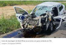 Cinegrafista da Band Minas morre em acidente, e repórter fica gravemente ferida