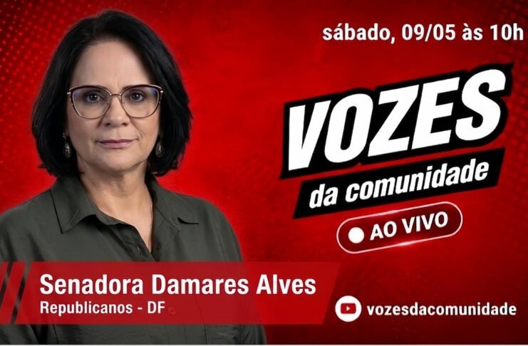 Damares Alves - Programa Vozes da Comunidade. Foto Reprodução