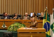 Celina Leão: “É uma carreira formada por homens e mulheres dedicados, que trabalham diariamente para garantir direitos e acolher a população" (Fotos: Joel Rodrigues/Agência Brasília)