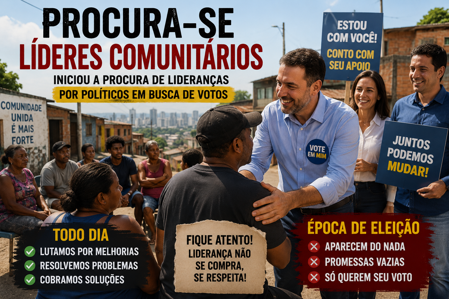 Lideres Comunitários. Informa Tudo DF. Foto Reprodução IA