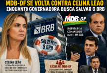 Forçando a barra: MDB-DF amplia ofensiva contra Celina Leão enquanto governadora tenta salvar o BRB Informa Tudo DF foto Reprodução de IA