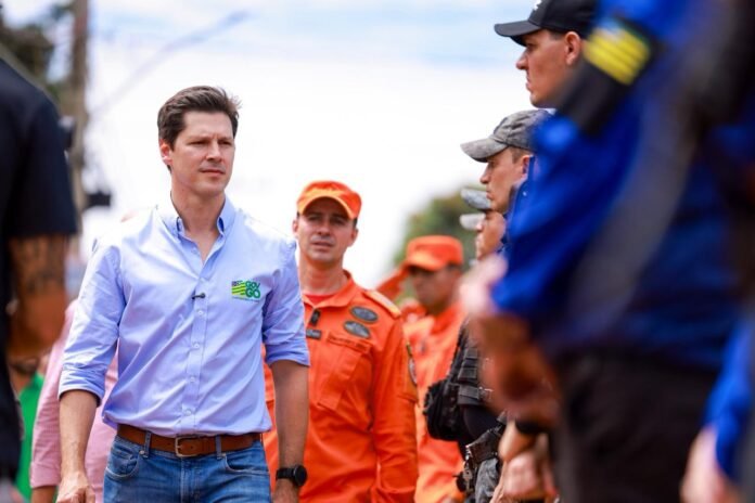 Governador Daniel Vilela anunciou pacote de valorização das forças de segurança pública com investimento de R$ 1,2 bilhão até 2027 (Foto: Rômullo Carvalho)