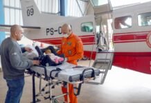 CBMDF: Corpo de Bombeiros leva bebê para transplante de fígado no Paraná