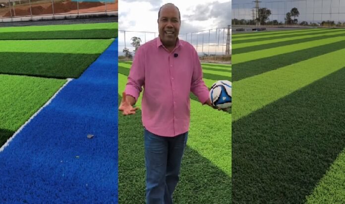 Dilson Bulhões, Administrador do Itapoã - Foto Reprodução print do Instagram - campo sintético