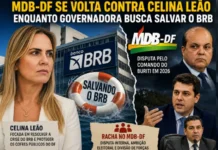 Forçando a barra: MDB-DF amplia ofensiva contra Celina Leão enquanto governadora tenta salvar o BRB