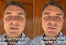 Flávio Bolsonaro Foto: Frame de vídeo / Instagram