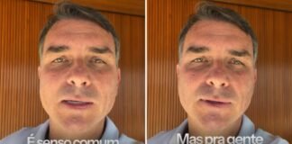 Flávio Bolsonaro Foto: Frame de vídeo / Instagram