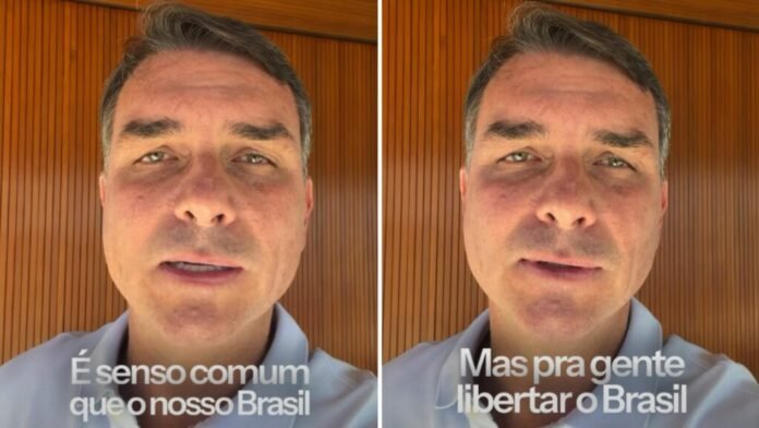 Flávio Bolsonaro Foto: Frame de vídeo / Instagram