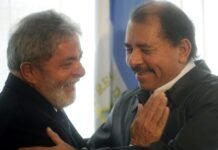 Daniel Ortega declara que não haverá mais eleições na Nicarágua Em foto de 2010, o então presidente Lula recebe o nicaraguense Daniel Ortega no Palácio do Itamaraty, em Brasília. (Foto: Fernando Bizerra Jr/EFE)